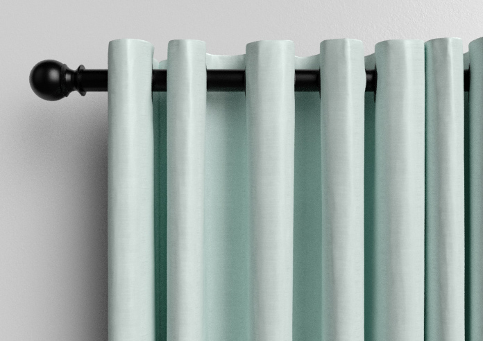 Akoya Faux Silk, Lustre Ice Blue - Made to Measure Curtains - Image 12
